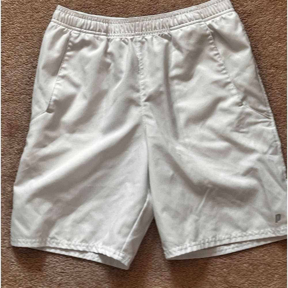 Prince boys large dri-fit shorts, white, perfect condition